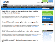 Tablet Screenshot of forexnews.gcitrading.com